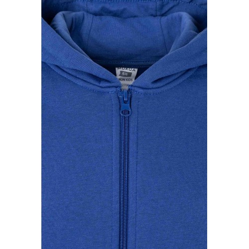 SF270K.SUDADERA CREM/CAPUCHA KIDS ROYAL BLUE 1/2