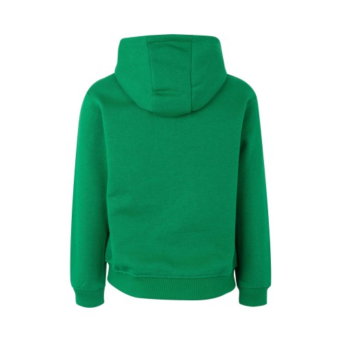 SF270K.SUDADERA CREM/CAPUCHA KIDS KELLY GREEN 1/2