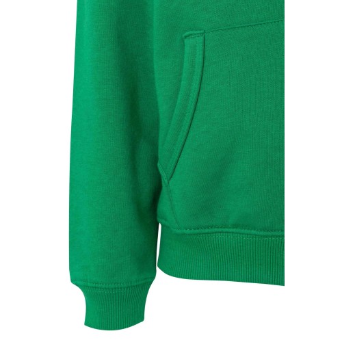 SF270K.SUDADERA CREM/CAPUCHA KIDS KELLY GREEN 1/2