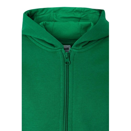 SF270K.SUDADERA CREM/CAPUCHA KIDS KELLY GREEN 1/2