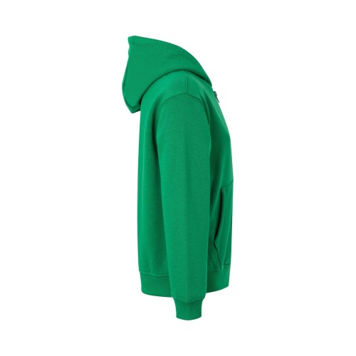 SF270K.SUDADERA CREM/CAPUCHA KIDS KELLY GREEN 1/2