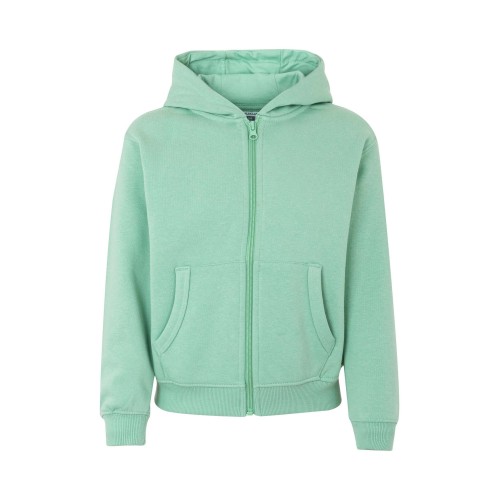 SF270K.SUDADERA CREM/CAPUCHA KIDS SAGE 1/2