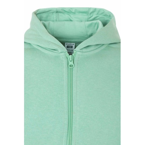 SF270K.SUDADERA CREM/CAPUCHA KIDS SAGE 1/2