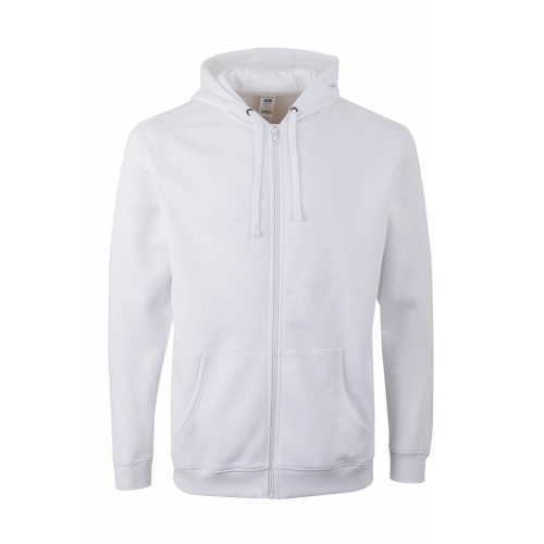 SF270U.SUDADERA CREMALLERA CAPUCHA WHITE M