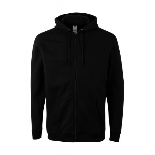 SF270U.SUDADERA CREMALLERA CAPUCHA BLACK L