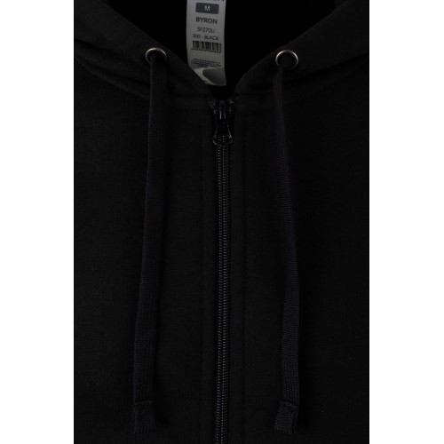SF270U.SUDADERA CREMALLERA CAPUCHA BLACK 2XL