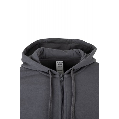 SF270U.SUDADERA CREMALLERA CAPUCHA DARK GREY 2XL