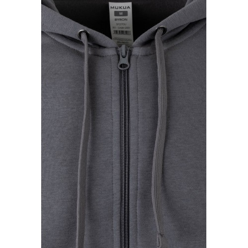 SF270U.SUDADERA CREMALLERA CAPUCHA DARK GREY 2XL