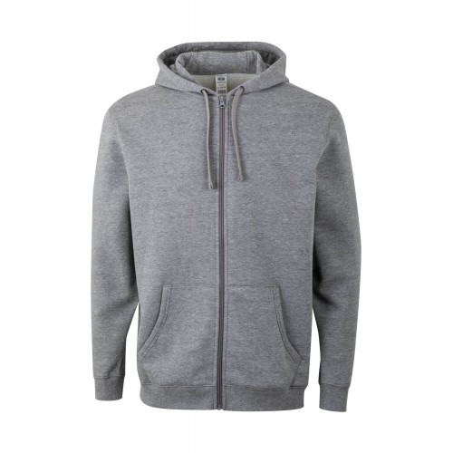 SF270U.SUDADERA CREMALLERA CAPUCHA HEATHER GREY L