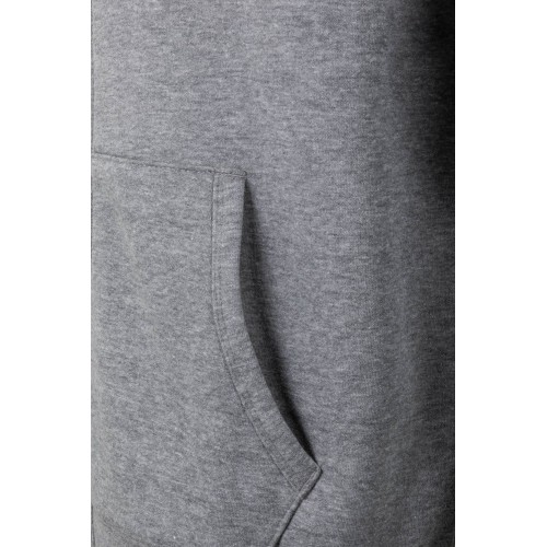 SF270U.SUDADERA CREMALLERA CAPUCHA HEATHER GREY 2XL