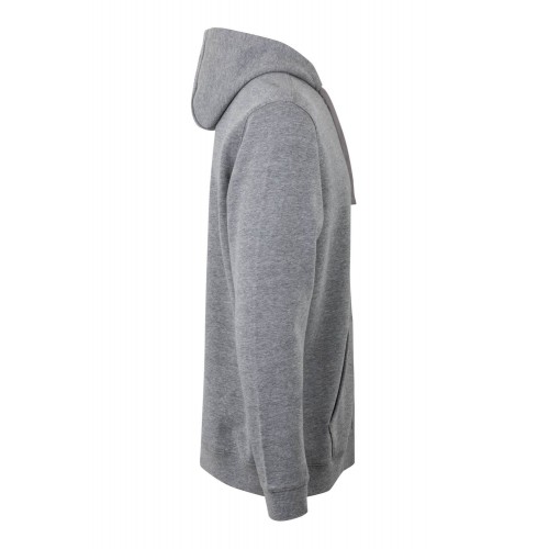 SF270U.SUDADERA CREMALLERA CAPUCHA HEATHER GREY 2XL