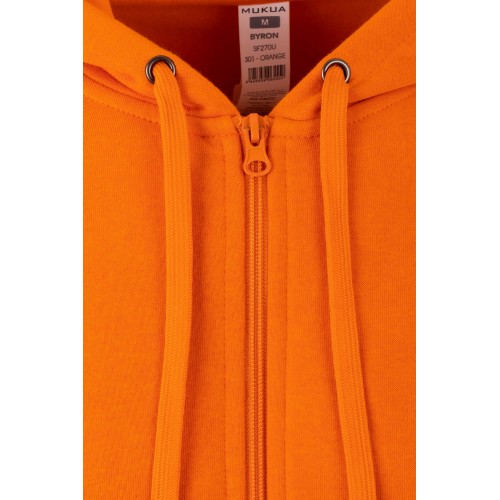 SF270U.SUDADERA CREMALLERA CAPUCHA ORANGE 2XL