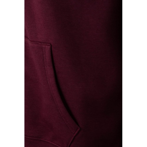 SF270U.SUDADERA CREMALLERA CAPUCHA WINE 2XL