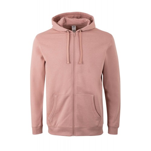 SF270U.SUDADERA CREMALLERA CAPUCHA PALE ROSE L