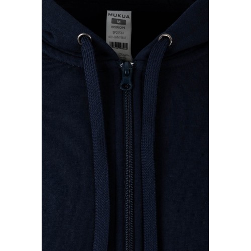 SF270U.SUDADERA CREMALLERA CAPUCHA NAVY 2XL