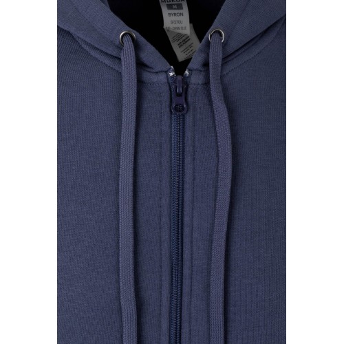 SF270U.SUDADERA CREMALLERA CAPUCHA DENIM BLUE 2XL