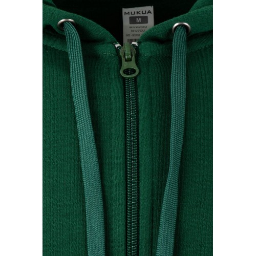 SF270U.SUDADERA CREMALLERA CAPUCHA BOTTLE GREEN 2XL