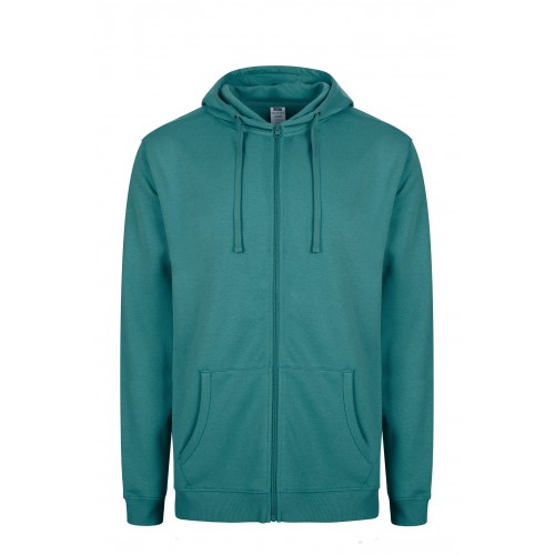 SF270U.SUDADERA CREMALLERA CAPUCHA TEAL XL