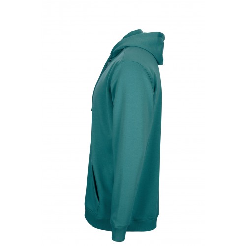 SF270U.SUDADERA CREMALLERA CAPUCHA TEAL S