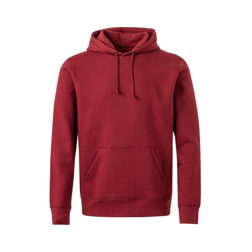 SHN290U.SUDADERA CAPUCHA UNISEX GOTS BURGUNDY XL