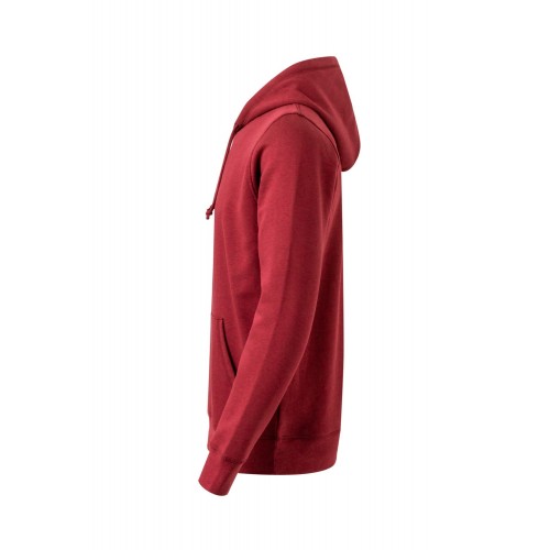 SHN290U.SUDADERA CAPUCHA UNISEX GOTS BURGUNDY 2XL