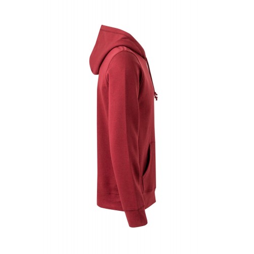 SHN290U.SUDADERA CAPUCHA UNISEX GOTS BURGUNDY 2XL