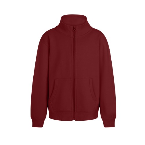SZ270K.SUDADERA CREMALLERA KIDS CRIMSON 1/2