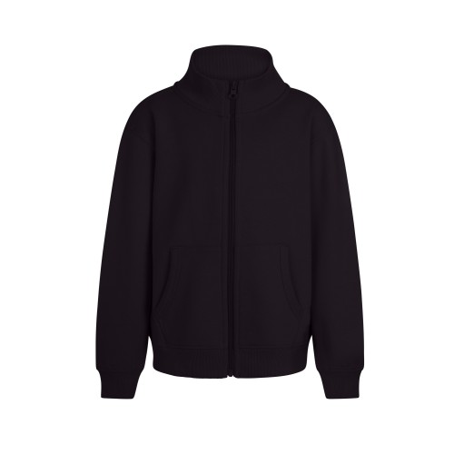SZ270K.SUDADERA CREMALLERA KIDS DARK PLUM 1/2