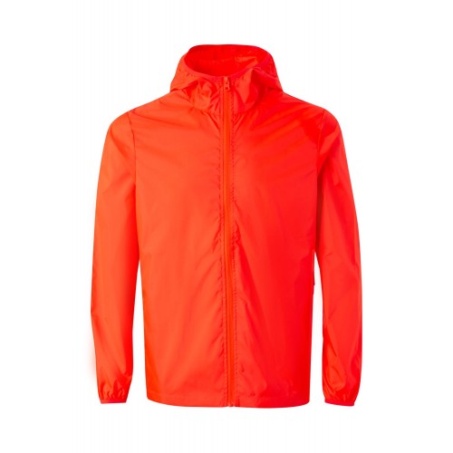 WZ60U.CORTAVIENTO UNISEX FLUOR RED S