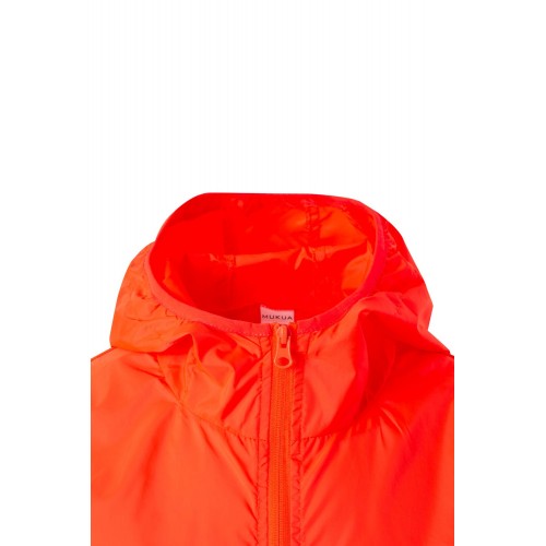 WZ60U.CORTAVIENTO UNISEX FLUOR RED 2XL