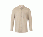 529.CAMISA ML BEIGE 2XL