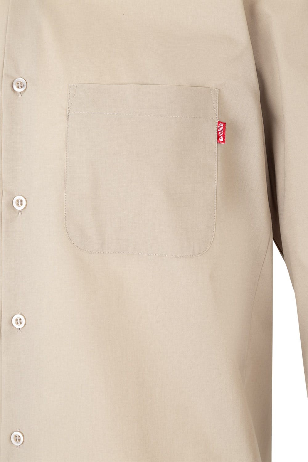 529.CAMISA ML BEIGE 2XL