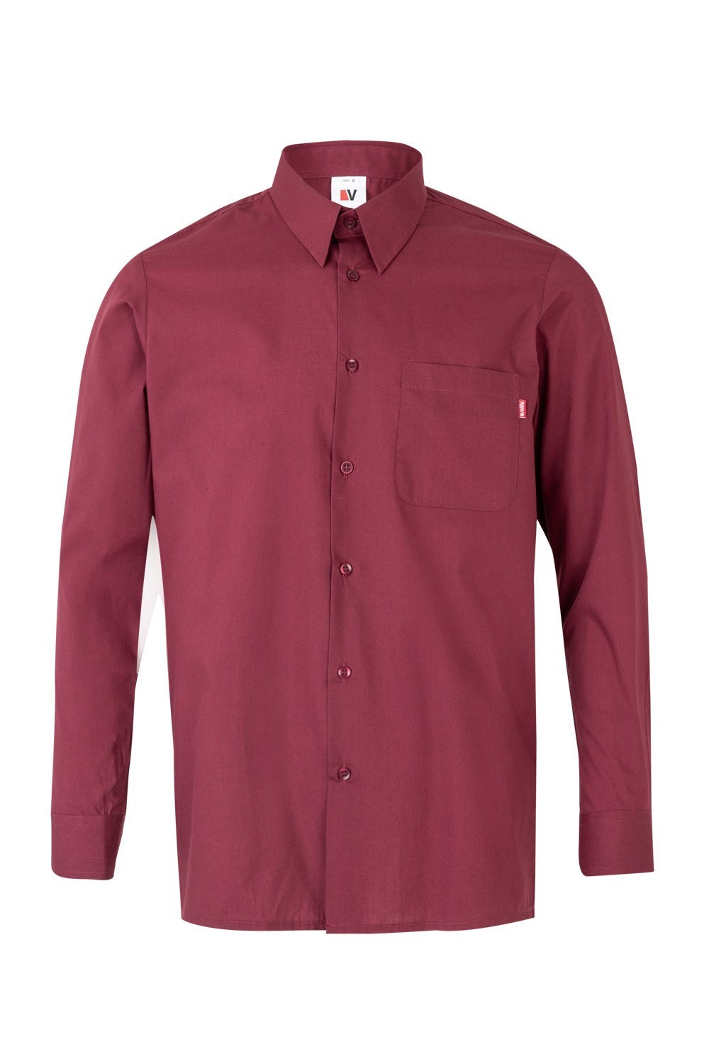 529.CAMISA ML GRANATE 2XL