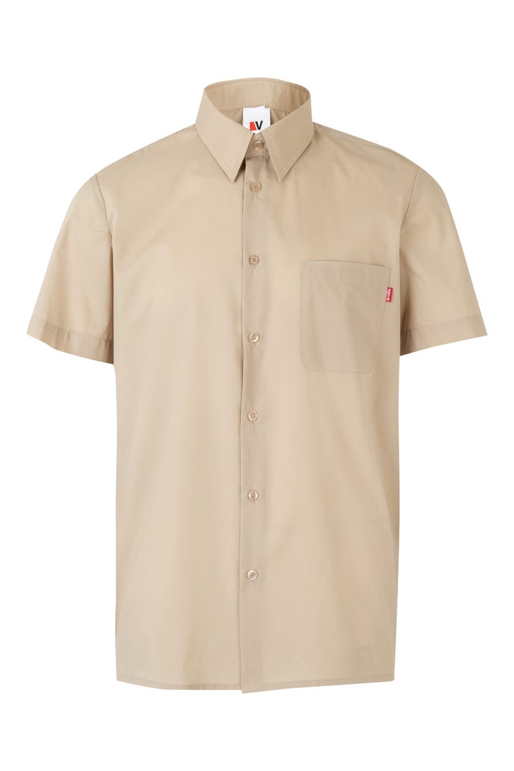 531.CAMISA MC BEIGE 2XL