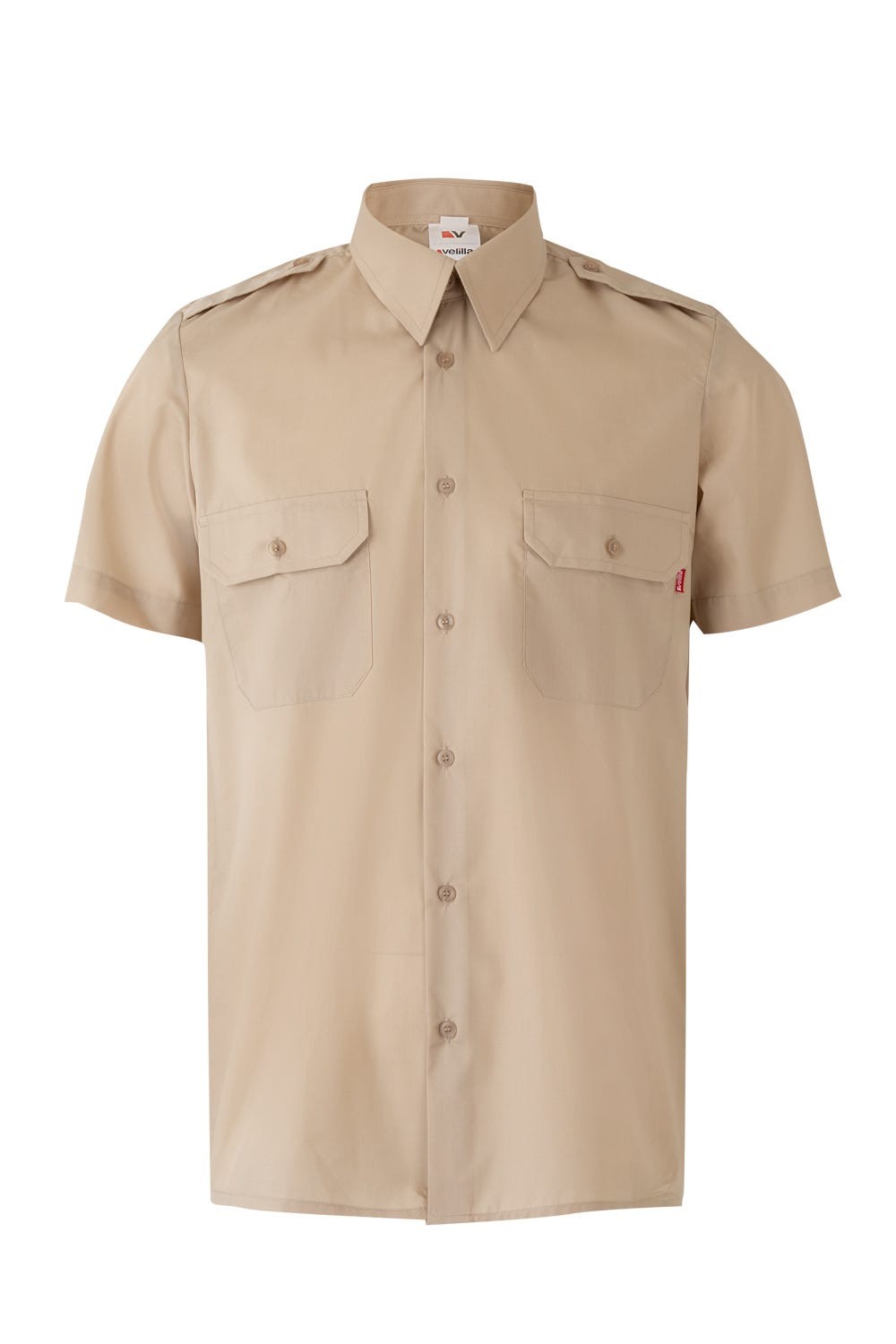 532.CAMISA MC BEIGE 2XL