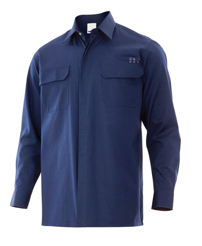 605003.CAMISA IGNÍFUGA AZUL NAVY 2XL