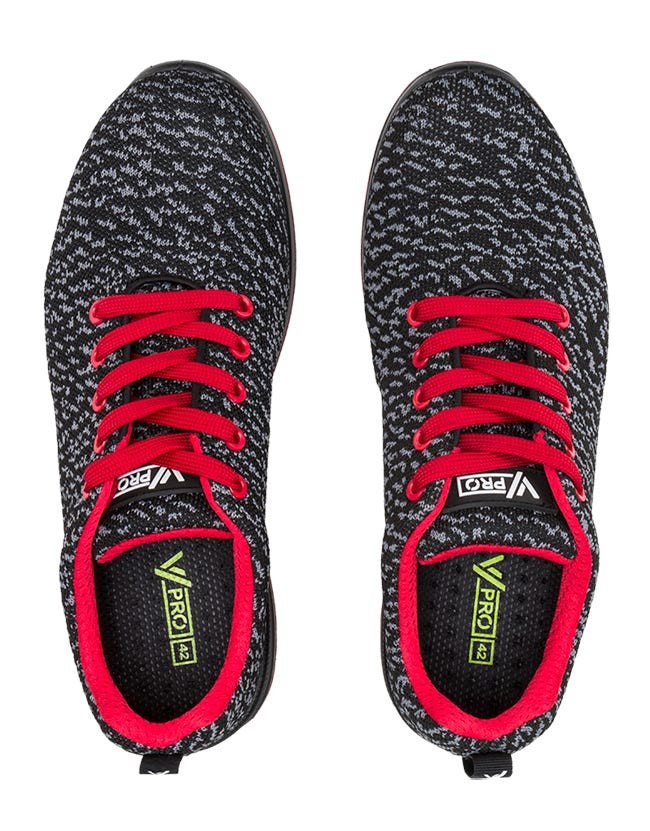 707001.ZAPATO S1P SRC LIBRE DE METAL NEGRO/ROJO 35