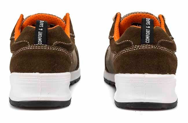 707002.ZAPATO S1P SRC LIBRE DE METAL MARRÓN/NARANJA 36