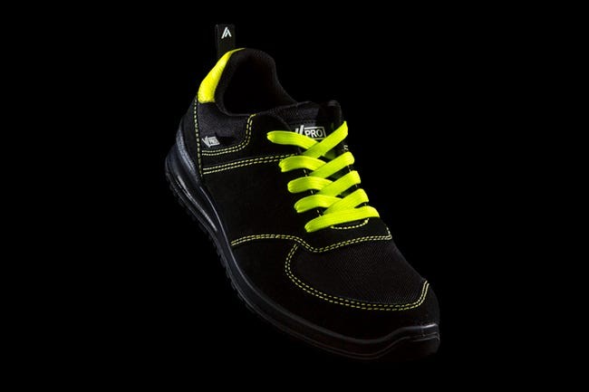 707004.ZAPATO S1P SRC LIBRE DE METAL NEGRO/ AMARILLO FLUOR 36
