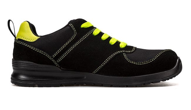 707004.ZAPATO S1P SRC LIBRE DE METAL NEGRO/ AMARILLO FLUOR 36