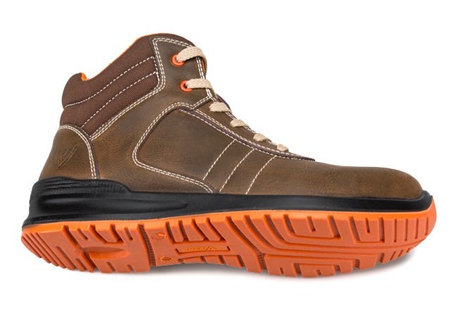 707006.BOTA S3 SRC LIBRE DE METAL MARRÓN/NARANJA 36