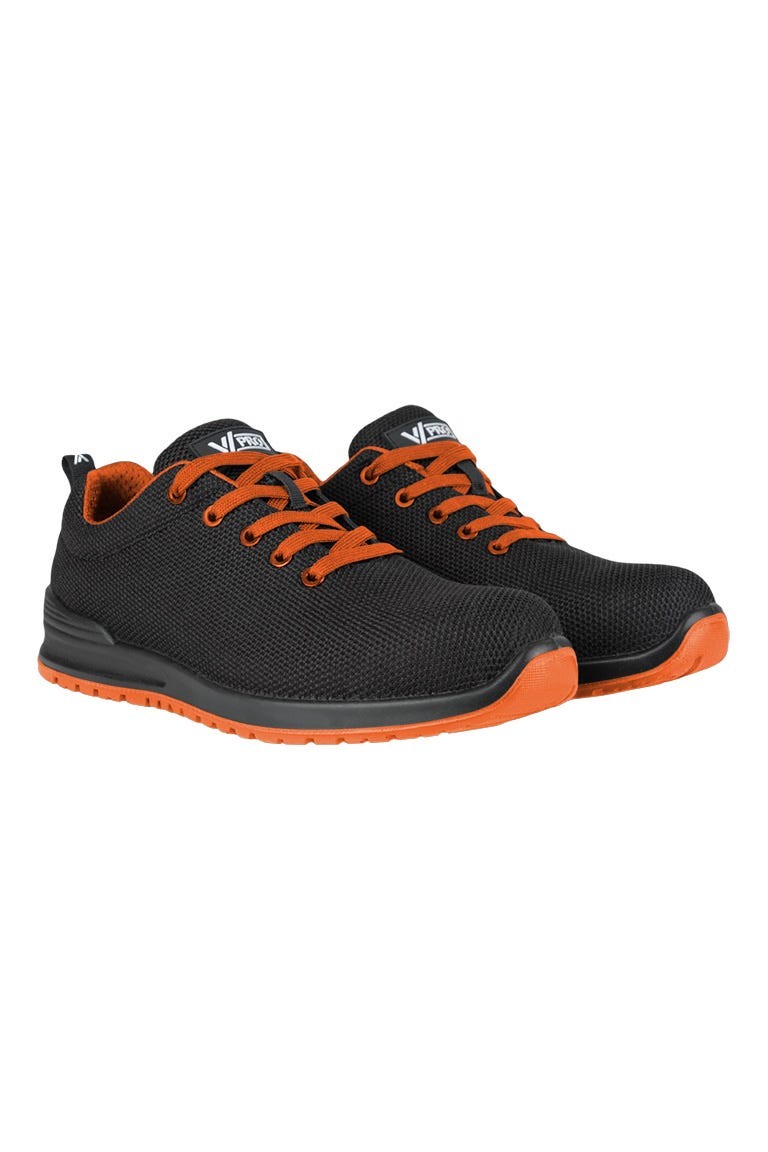 707007C.ZAPATO S1P ESD SRC METAL FREE NEGRO/NARANJA 35