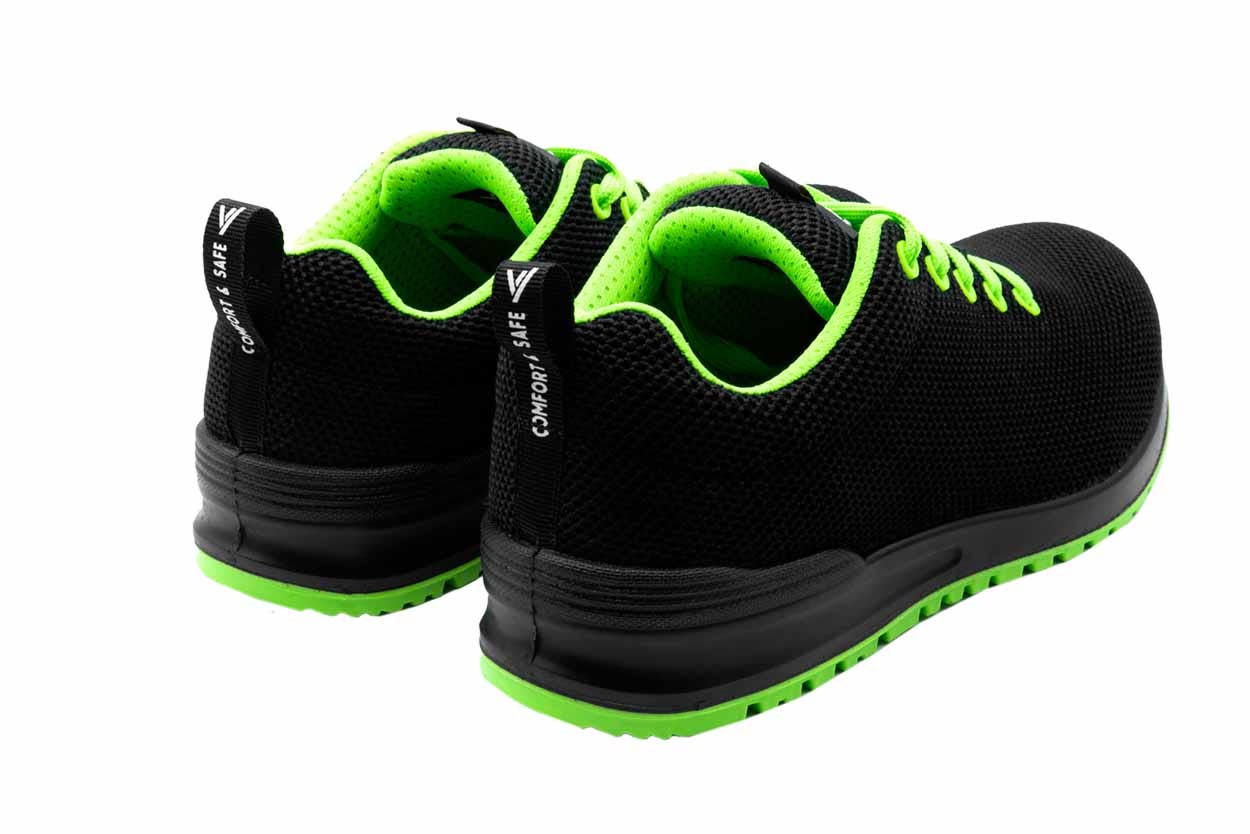 707007L.ZAPATO S1P ESD SRC METAL FREE NEGRO/VERDE LIMA 35