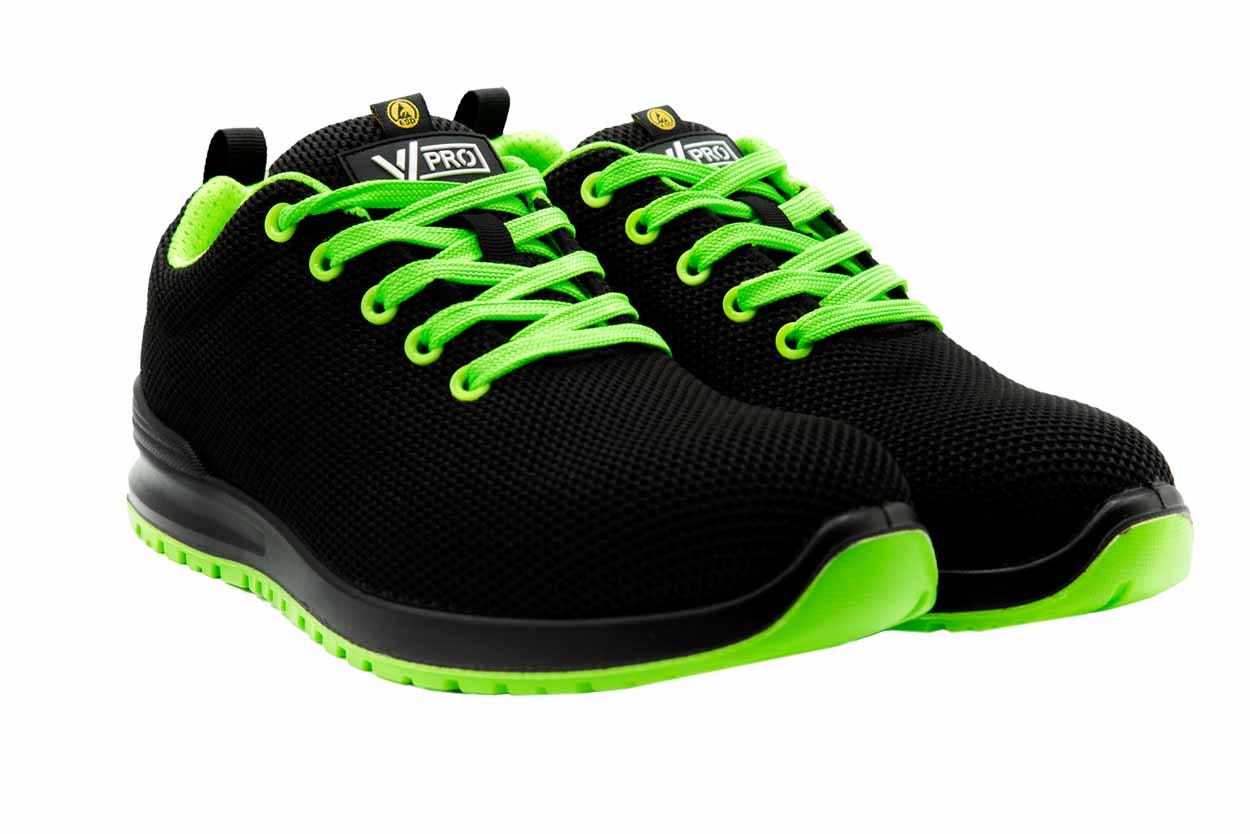 707007L.ZAPATO S1P ESD SRC METAL FREE NEGRO/VERDE LIMA 35