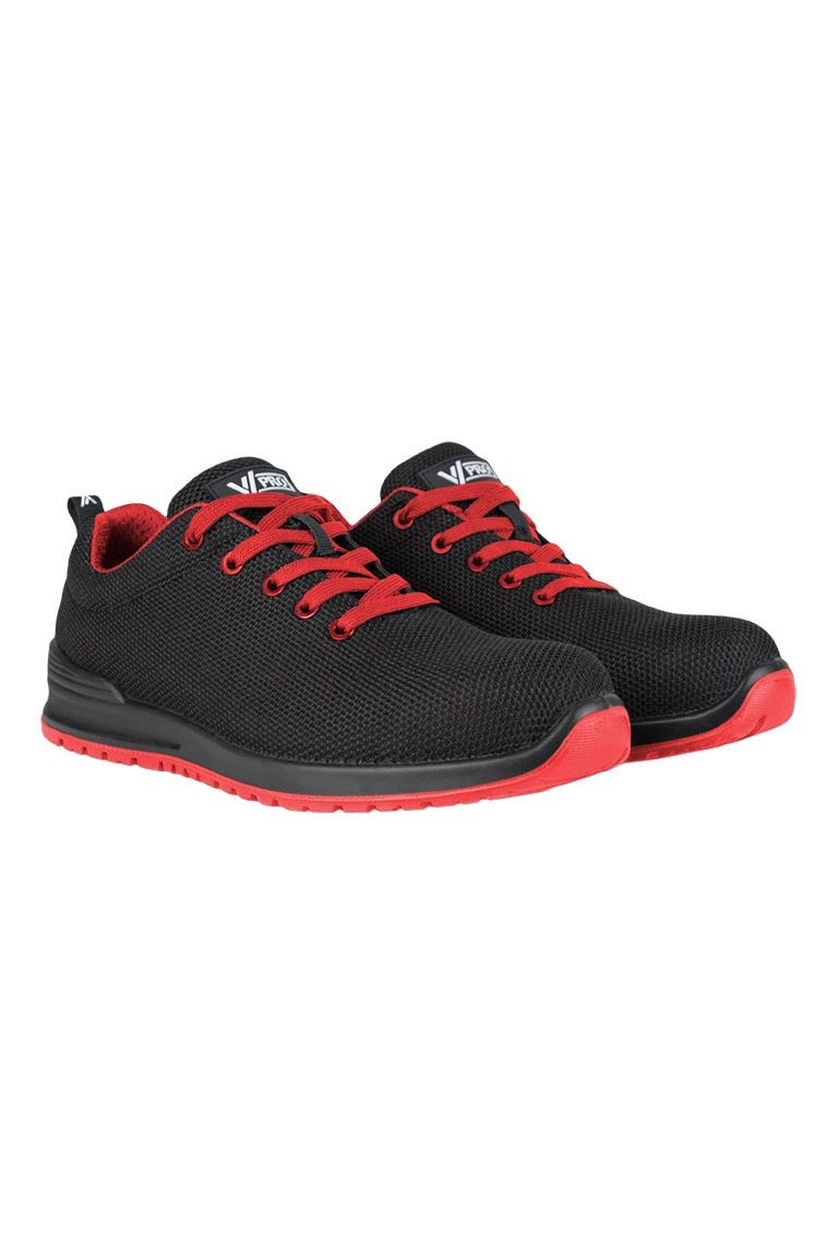 707007R.ZAPATO S1P ESD SRC METAL FREE NEGRO/ROJO 35