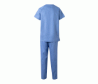 800.CONJUNTO PIJAMA CELESTE 2XL