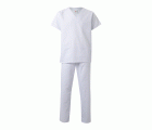 800.CONJUNTO PIJAMA BLANCO 2XL