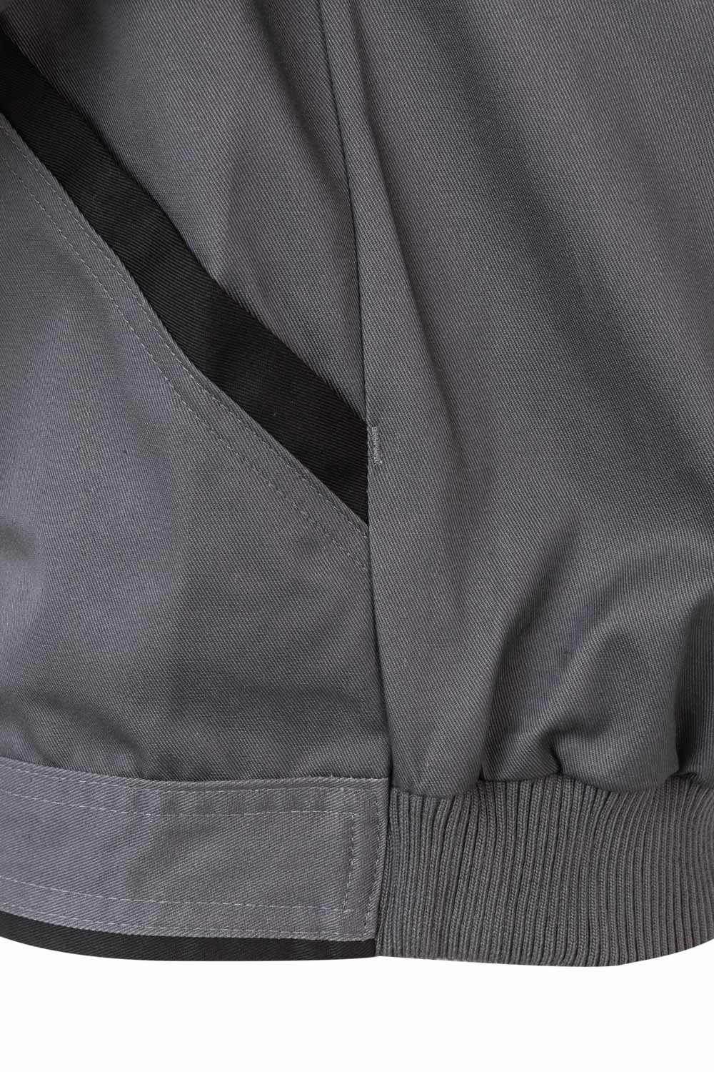 COBRE.CAZADORA BICOLOR GRIS/NEGRO 2XL