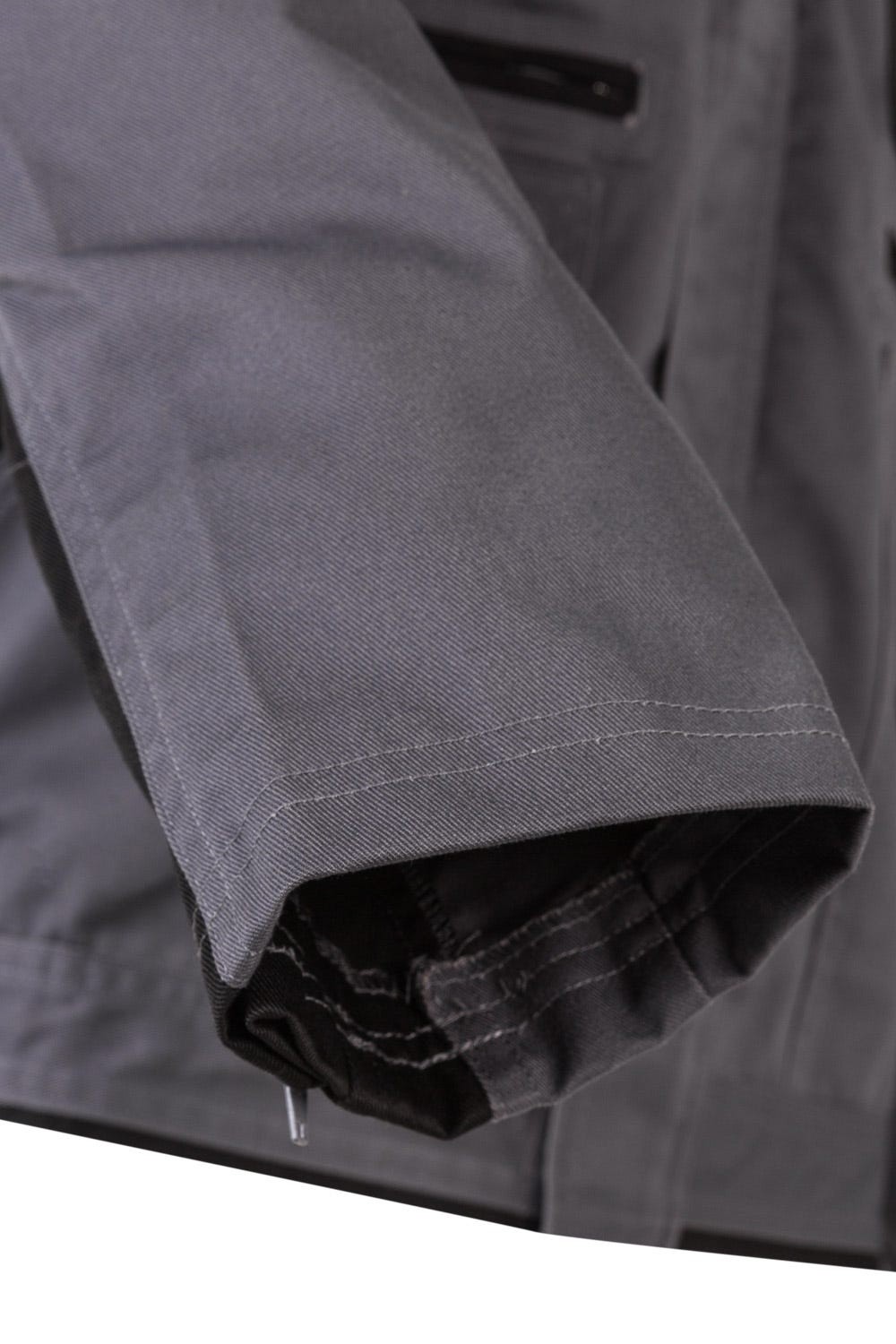 COBRE.CAZADORA BICOLOR GRIS/NEGRO 2XL