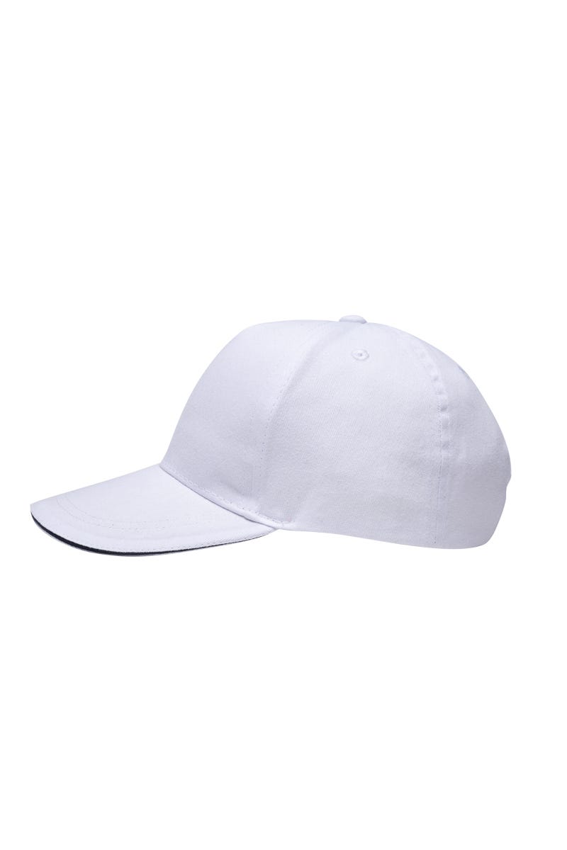 MCT200V.GORRA 5 PANELES WHITE/NAVY U